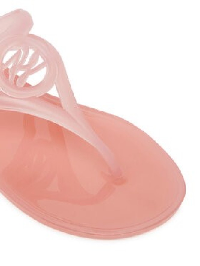 KARL LAGERFELD Japonki Jelly Thong KL80007A Różowy