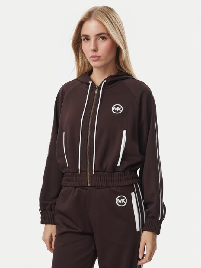 MICHAEL Michael Kors Bluza MR651X2K8N Brązowy ciemny Regular Fit