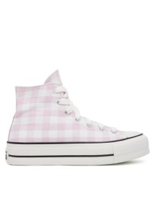 Converse Trampki Chuck Taylor All Star Lift Platform Gingham A13663C Różowy