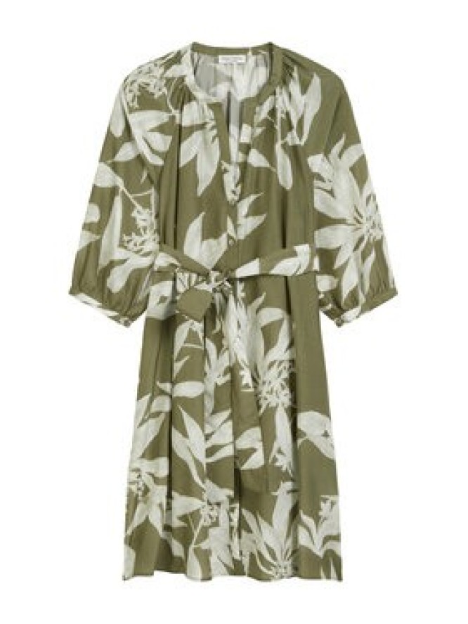 Marc O'Polo Sukienka koszulowa 506 0915 21197 Zielony Relaxed Fit