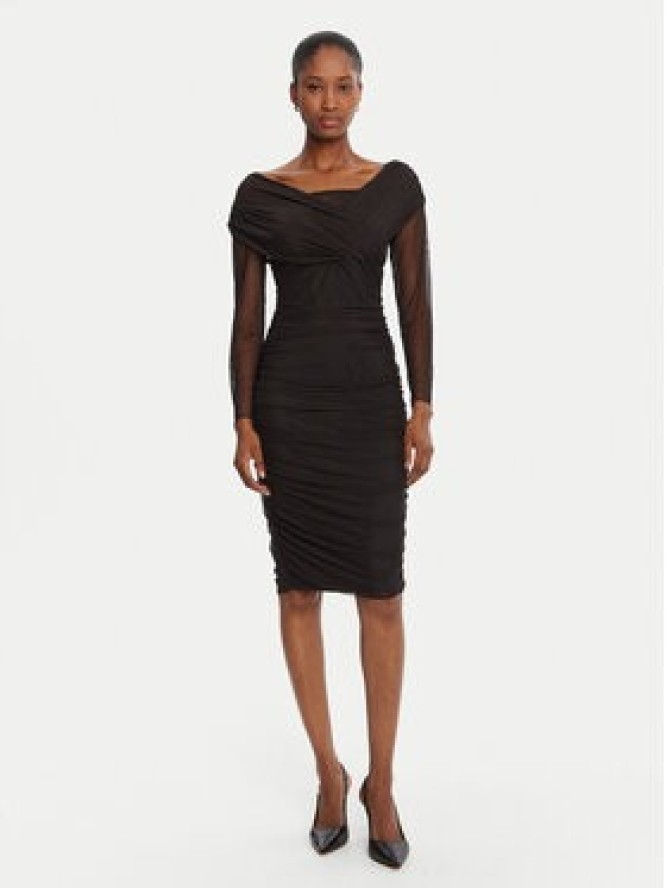 Rinascimento Sukienka koktajlowa CFC0126152003 Czarny Slim Fit