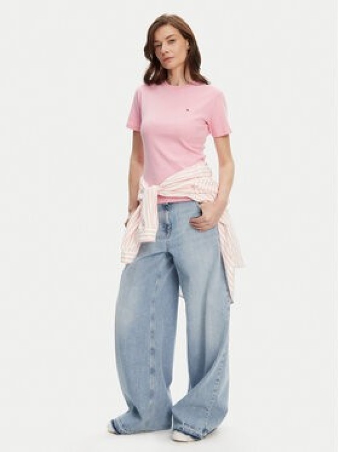 Tommy Hilfiger T-Shirt New Cody WW0WW40587 Różowy Slim Fit