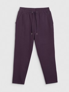 4F Spodnie dresowe damskie - fioletowe M
