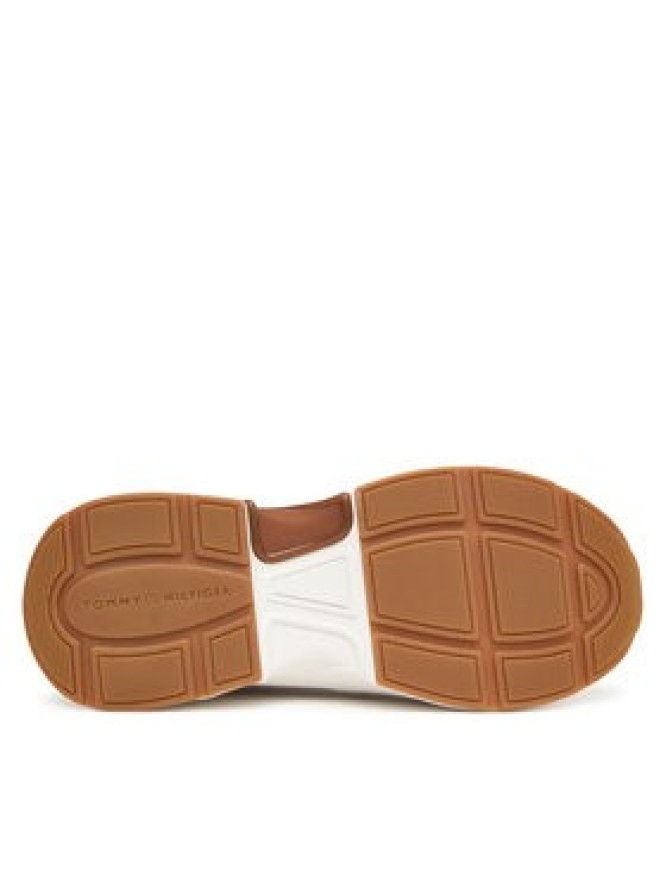 Tommy Hilfiger Sneakersy Th Chunky Runner Metallic FW0FW09204 Écru