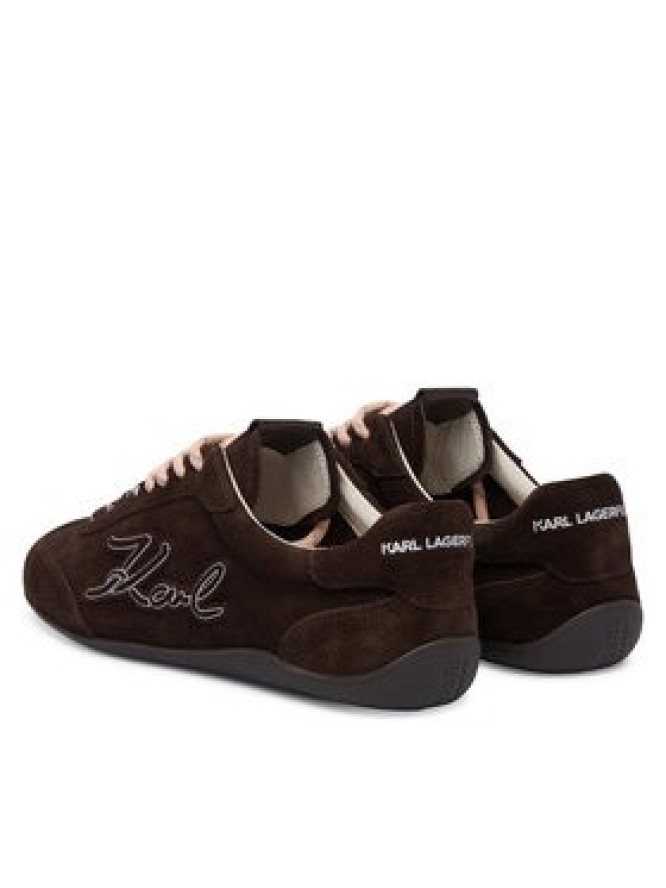 KARL LAGERFELD Sneakersy KL66122 Brązowy