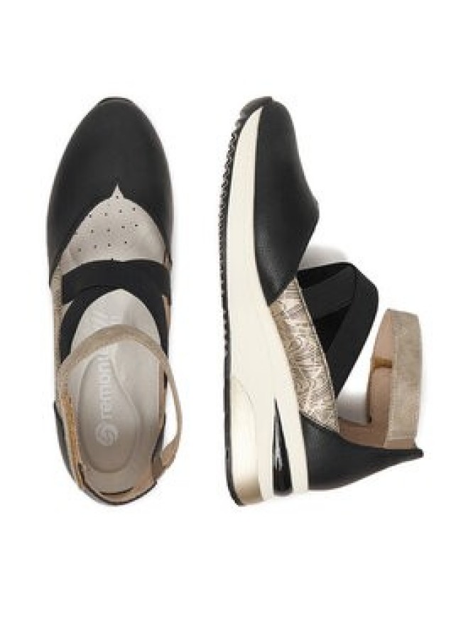 Remonte Półbuty D2411-03 Czarny