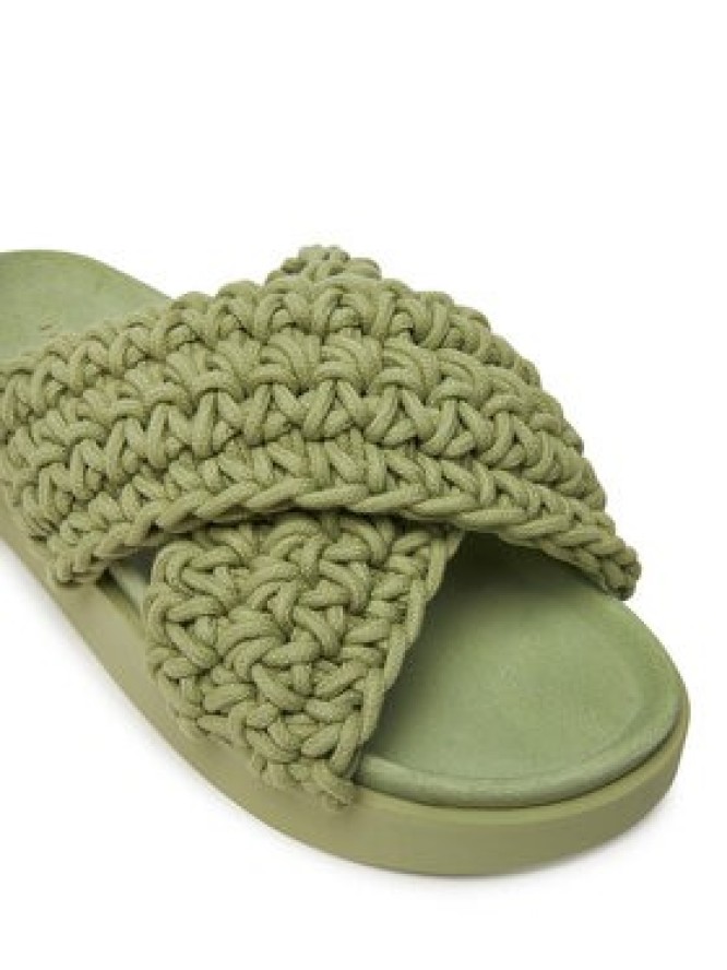 Inuikii Klapki Woven 70104-105 Zielony