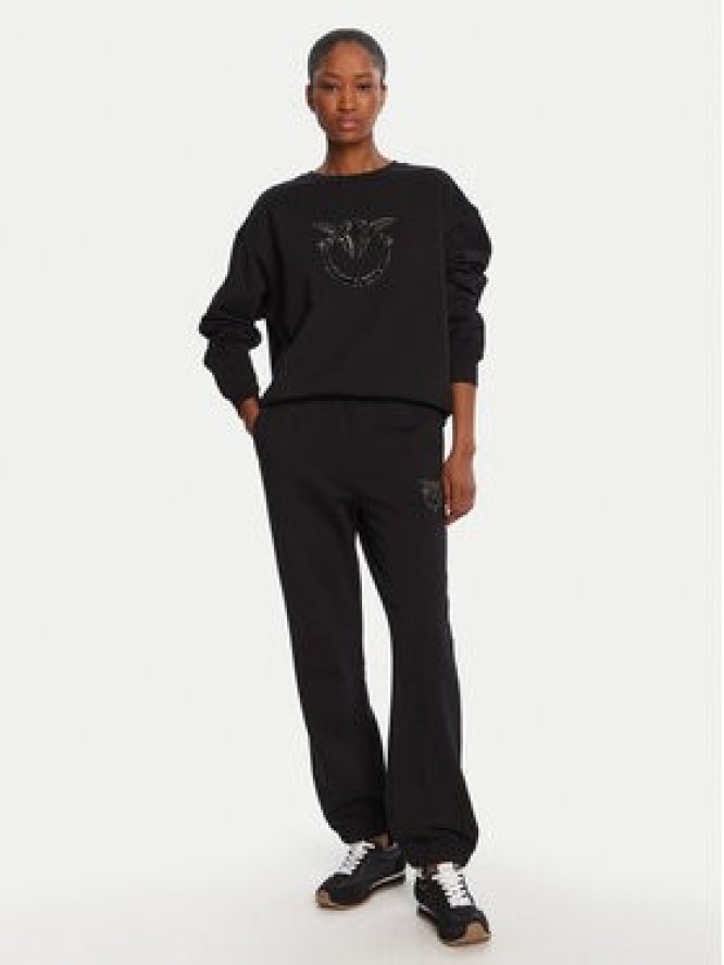 PINKO Spodnie dresowe Plumcake 104790 A2RO Czarny Regular Fit
