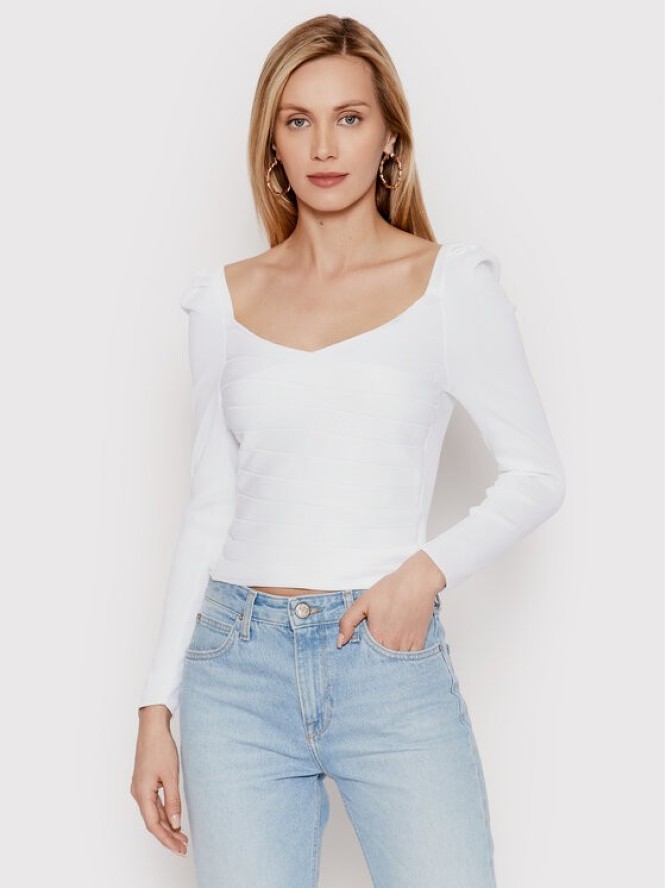 DeeZee Bluzka Prague 14619 Biały Slim Fit