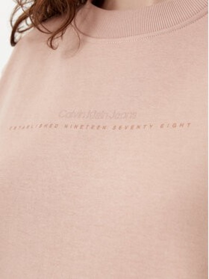 Calvin Klein Jeans Bluza Institutional Graphic J20J224731 Pomarańczowy Regular Fit