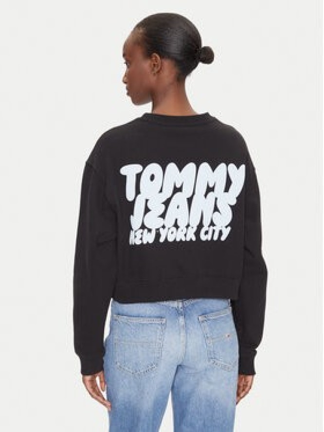 Tommy Jeans Bluza DW0DW21345 Czarny Relaxed Fit