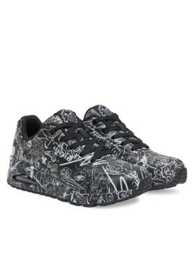 Skechers Sneakersy Street Uno - Process Sketch 177972/BKW Czarny