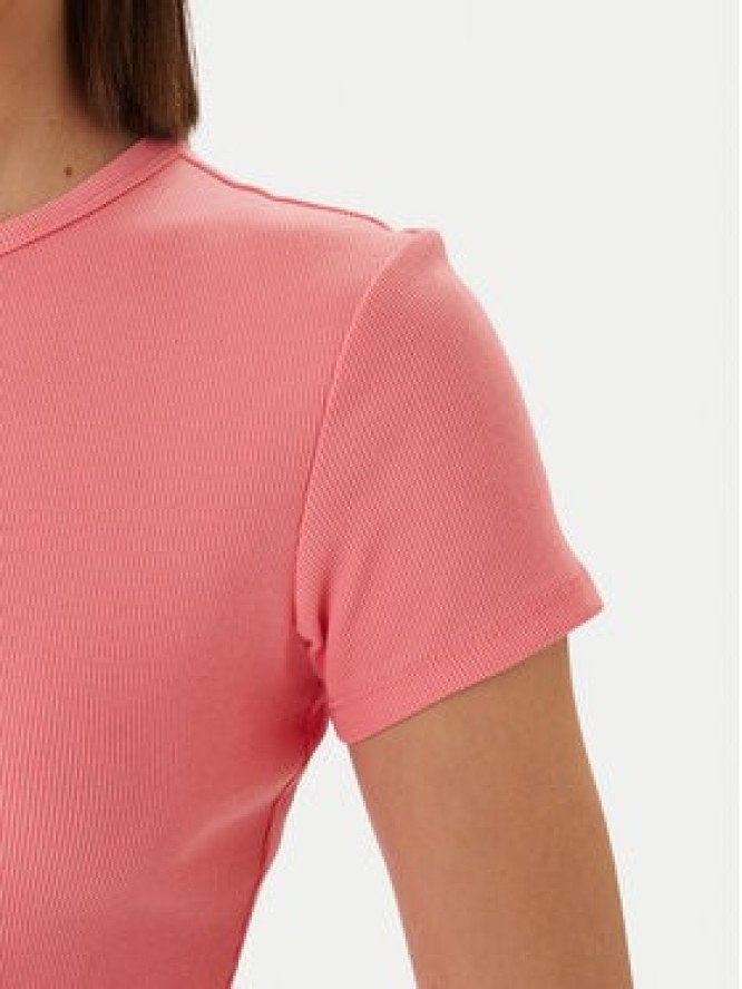 Tommy Jeans T-Shirt DW0DW17383 Różowy Slim Fit