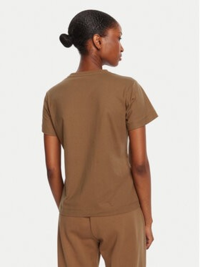 PINKO T-Shirt Nambrone 103320 A2RN Brązowy Regular Fit