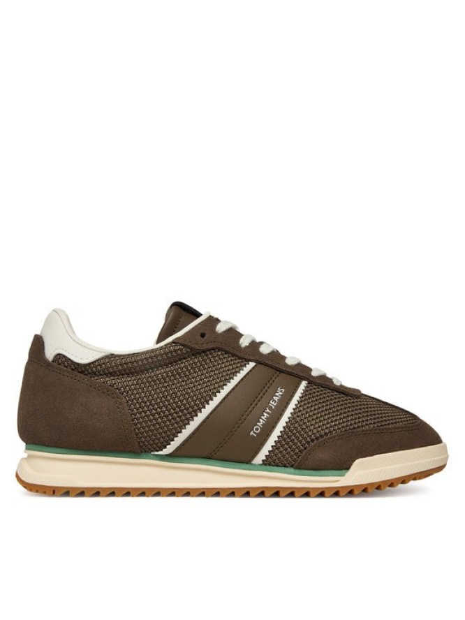 Tommy Jeans Sneakersy Tjw Low Profile Runner EN0EN02862 Brązowy