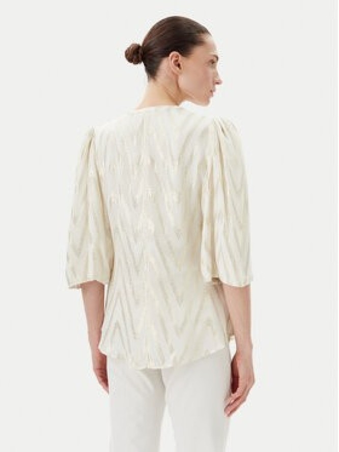 Bruuns Bazaar Bluzka Collard Majlya BBW4486 Beżowy Regular Fit