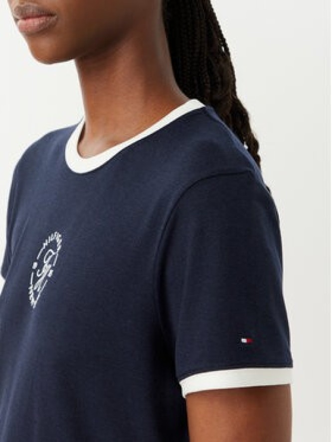 Tommy Hilfiger T-Shirt WW0WW50032 Granatowy Regular Fit