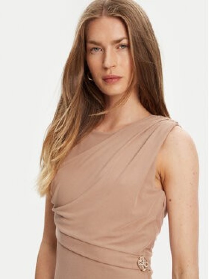 Guess Sukienka codzienna W5YK27 KAQL2 Brązowy Regular Fit