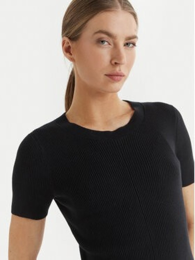 Calvin Klein Jeans Sukienka dzianinowa LV047F325G Czarny Slim Fit