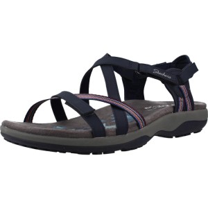 Sandały SKECHERS REGGAE SLIM SUN ARRAY Niebieski