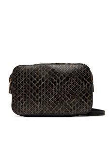 Calvin Klein Torebka Emblem Aop Elongated Camera Bag LV04F3268G Czarny