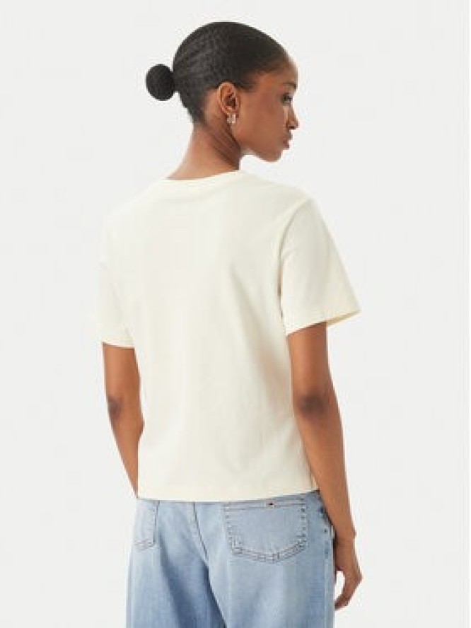 Tommy Hilfiger T-Shirt Logo Interlock WW0WW48707 Beżowy jasny Regular Fit