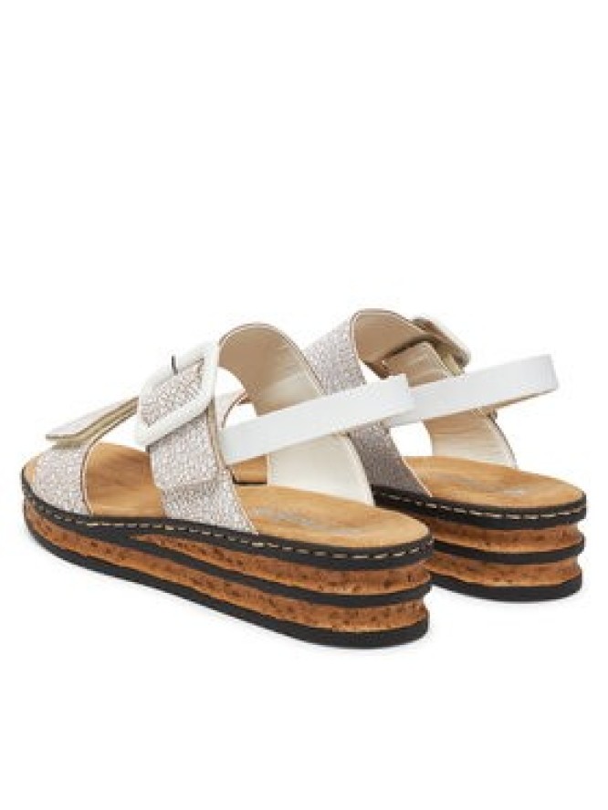 Rieker Sandały 62950-80 Biały