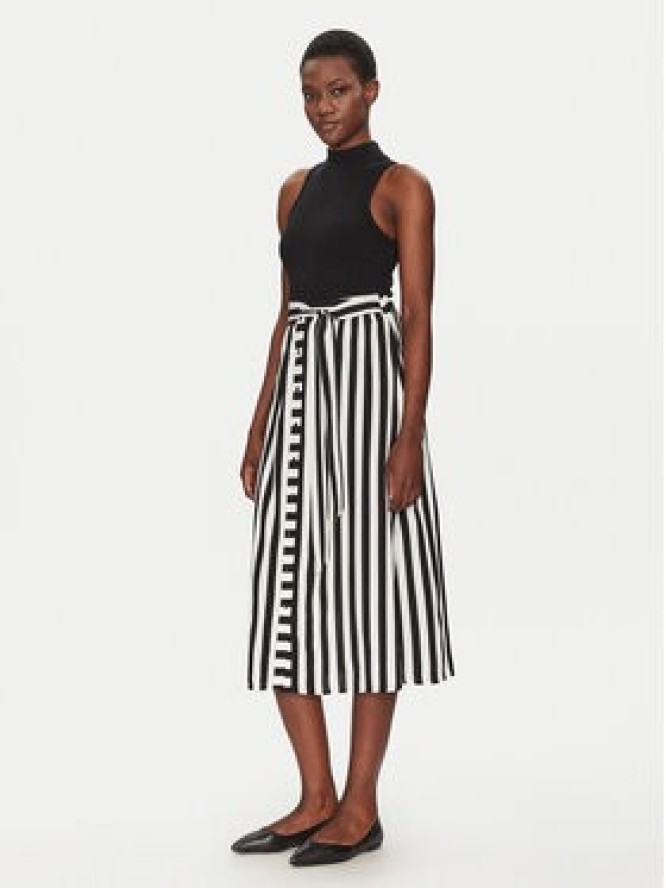 YAS Spódnica midi Savanna 26028279 Czarny Regular Fit