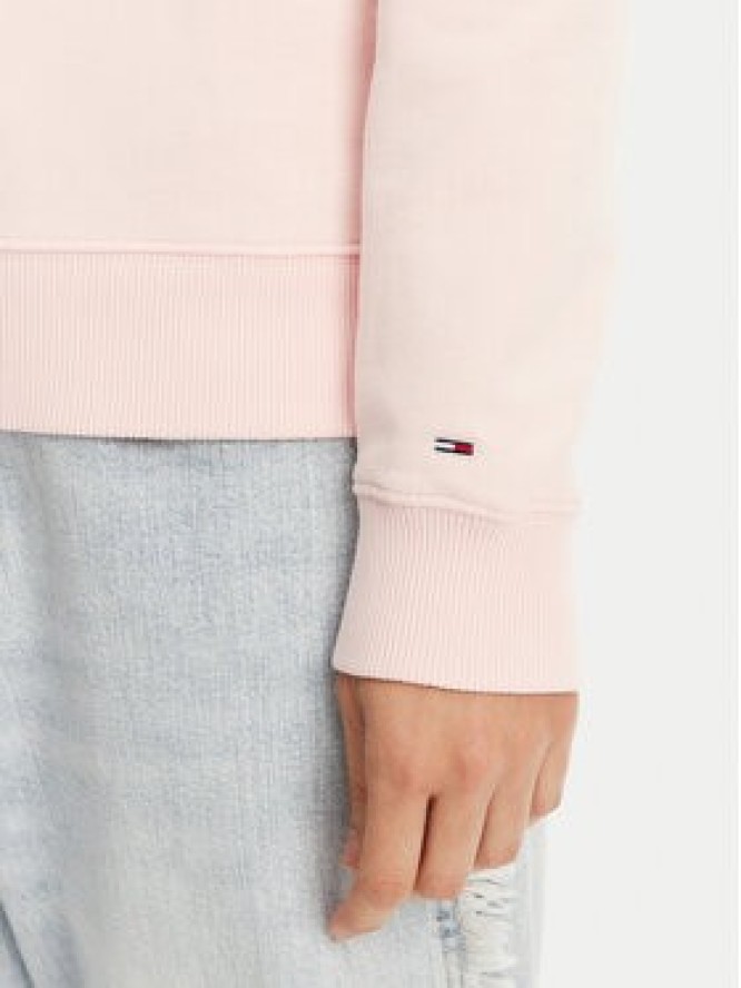 Tommy Jeans Bluza Tonal Crest DW0DW20637 Różowy Regular Fit