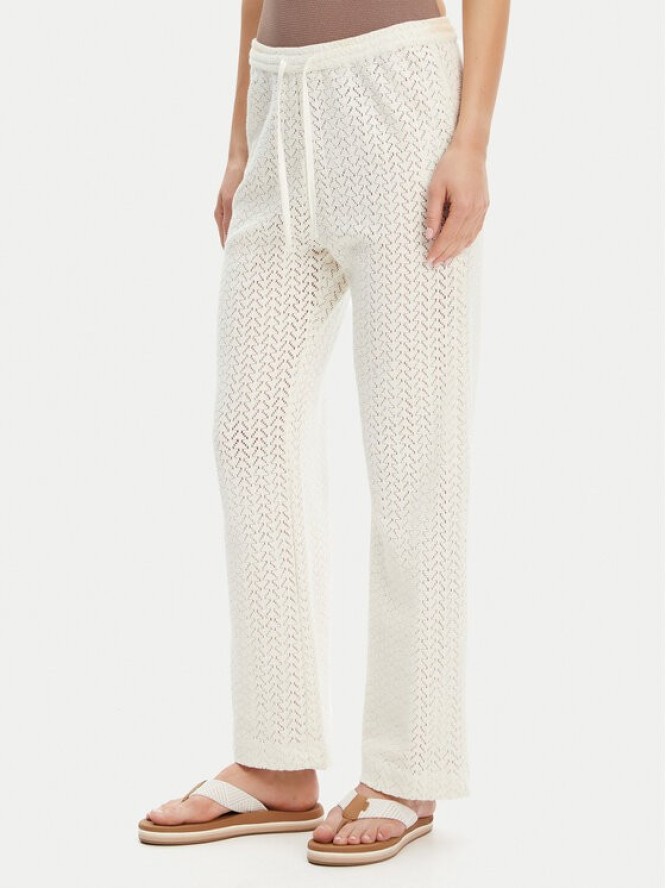 Roxy Spodnie materiałowe ERJX603437 Écru Regular Fit