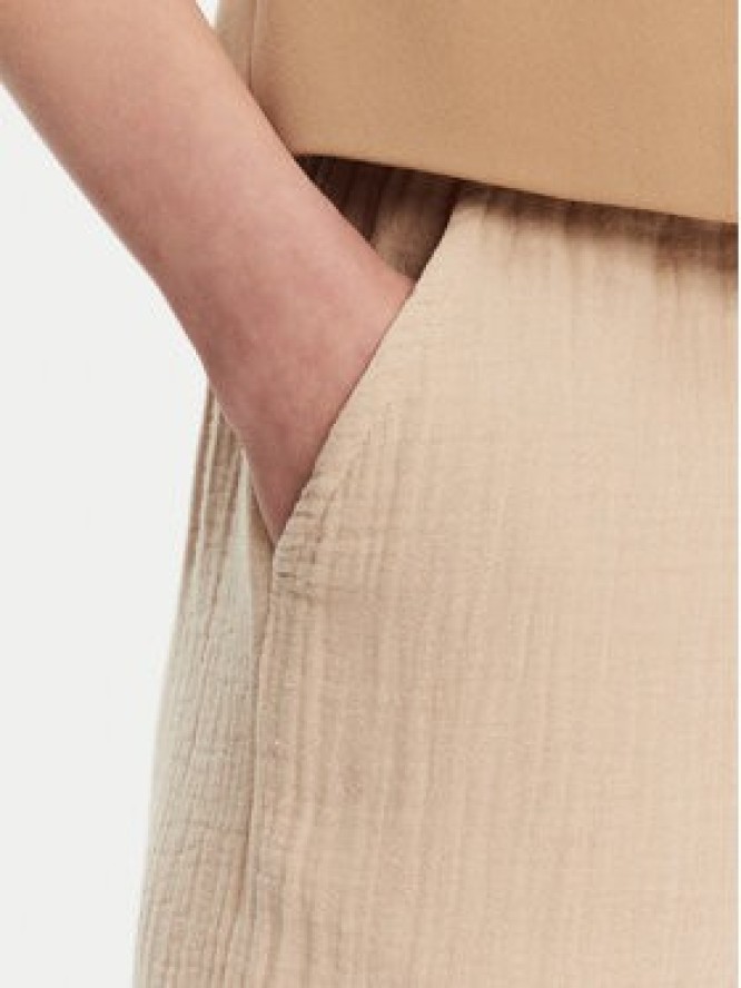 ONLY Spodnie dzianinowe Thyra 15296375 Beżowy Comfort Fit