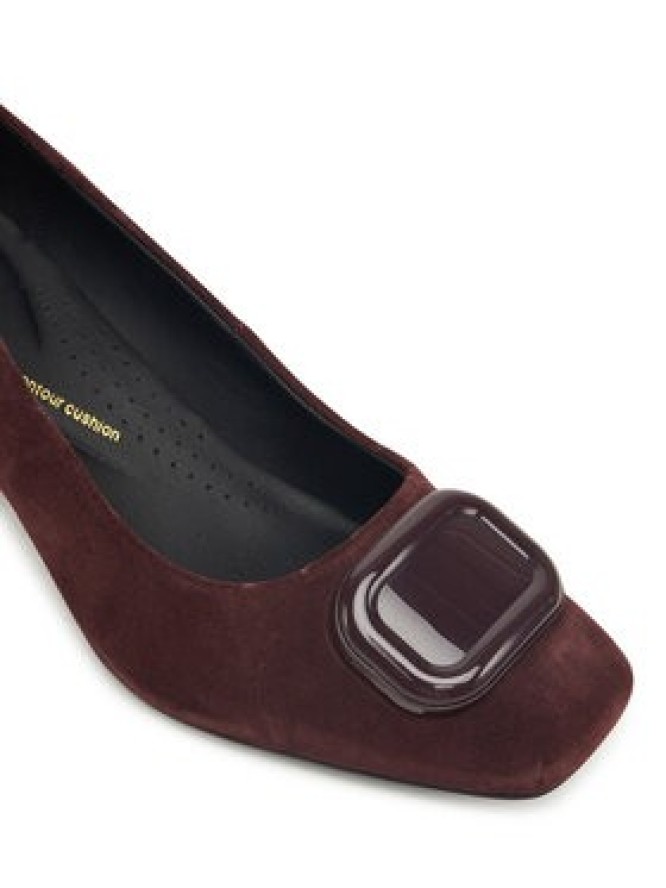 Clarks Czółenka Fernie Trim 26183038 Bordowy