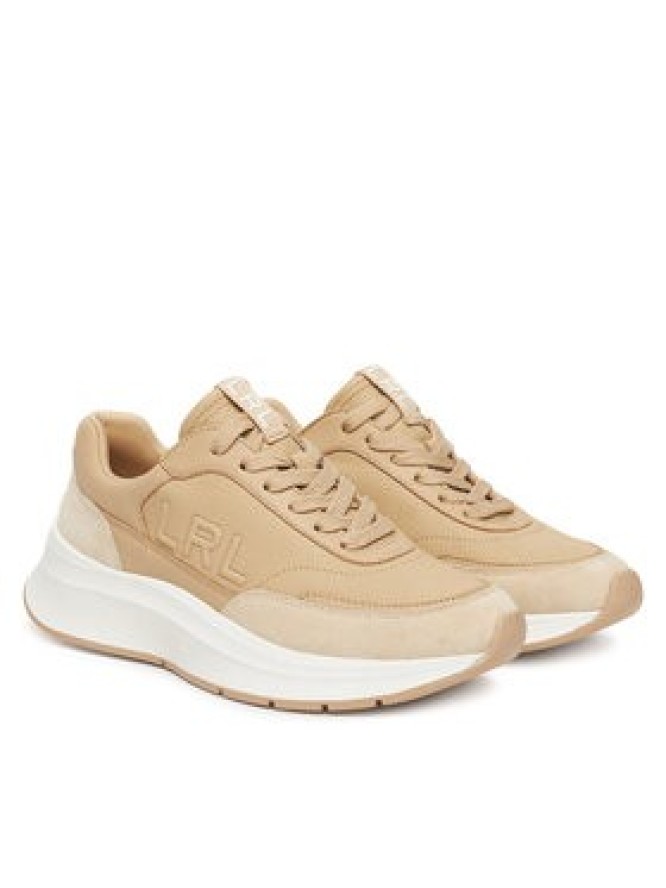 LAUREN RALPH LAUREN Sneakersy 802974376001 Beżowy