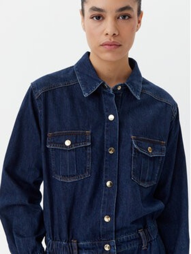 Luisa Spagnoli Kombinezon Pantera 541809 Granatowy Regular Fit