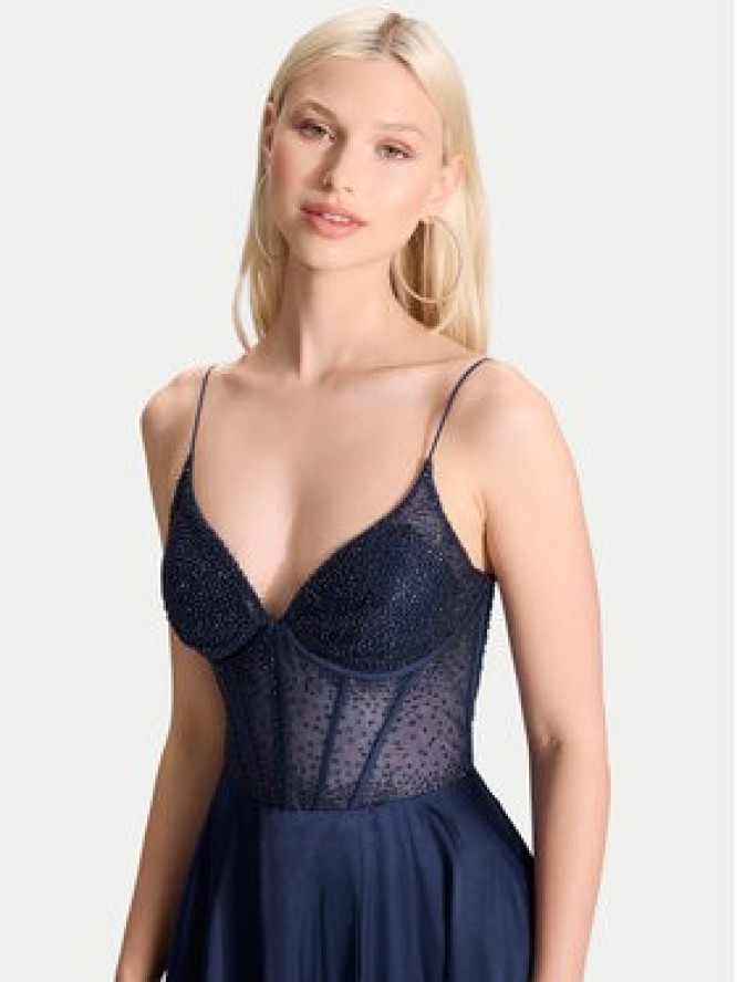 Hey Kyla Sukienka wieczorowa 5AI061HK Granatowy Regular Fit