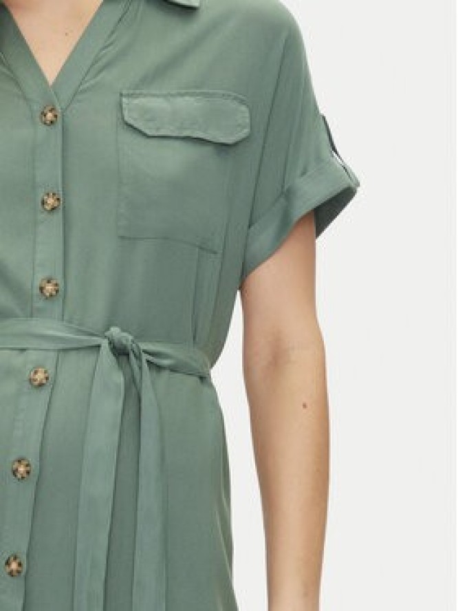 Vero Moda Sukienka koszulowa Bumpy 10325828 Zielony Loose Fit