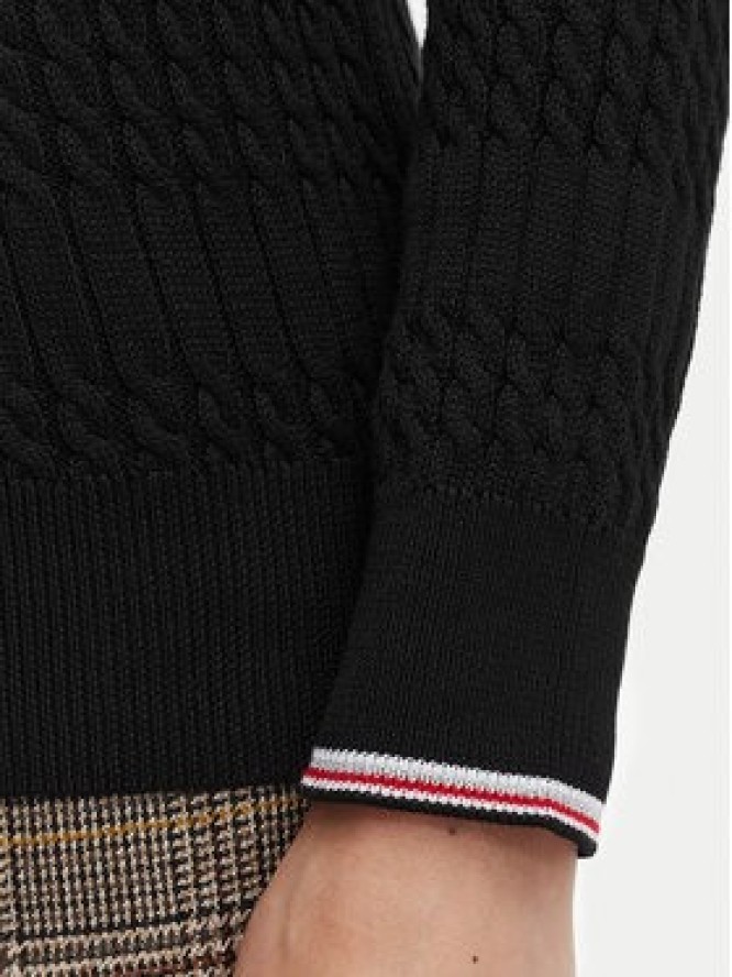 Beverly Hills Polo Club Sweter P-SS26W-M537390BLK Czarny Regular Fit