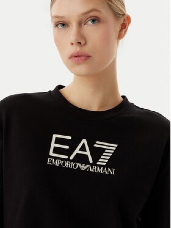 EA7 Emporio Armani Komplet bluza i szorty sportowe 7W000974 AF13135 UC001 Czarny Regular Fit
