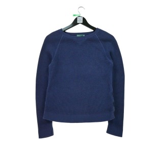 Second life - Damski sweter w kolorze granatowym - Stan bardzo dobry