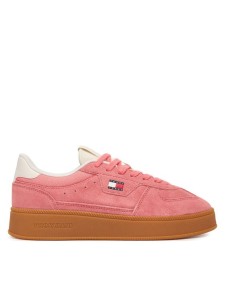 Tommy Jeans Sneakersy The Greenwich Edge Max Suede EN0EN02989 Różowy