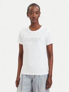 Guess T-Shirt W6GI15 K3035 Biały Regular Fit