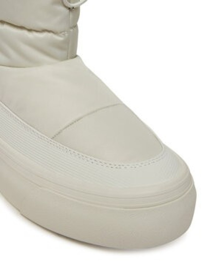 Calvin Klein Sneakersy Vulc Flatf Snowboot Nylon Mix Mg YW0YW01977 Biały