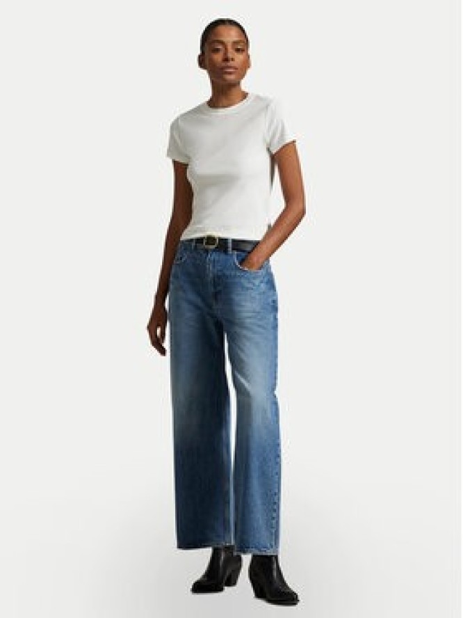 Polo Ralph Lauren Jeansy 211969380001 Niebieski Wide Leg