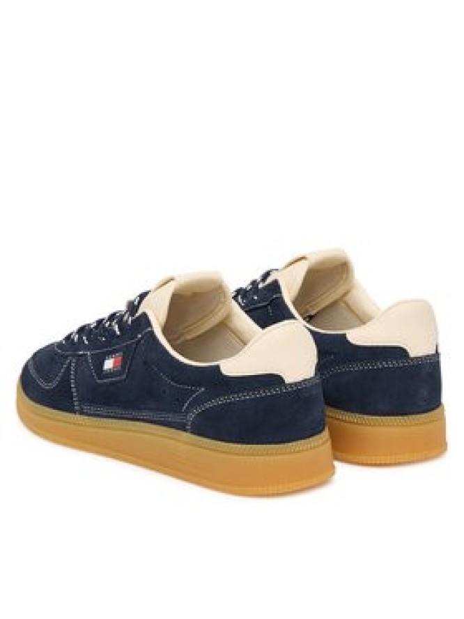 Tommy Jeans Sneakersy Mu The Greenwich Edge Suede EN0EN03050 Granatowy