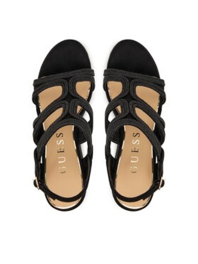 Guess Sandały FLJERS FAB04 Czarny