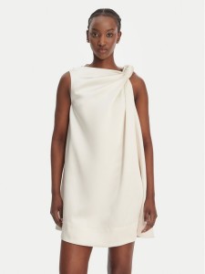 Eleh Sukienka koktajlowa SS260328 Biały Relaxed Fit