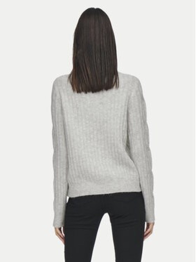 JDY Sweter Andrea 15242811 Szary Regular Fit