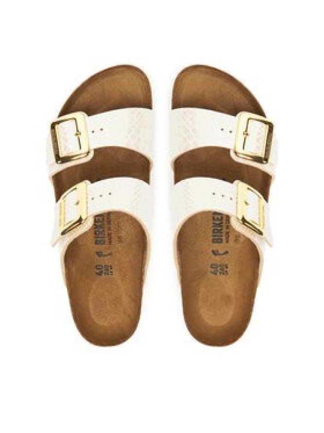 Birkenstock Klapki Sydney Cushion Buckle 1030258 Écru