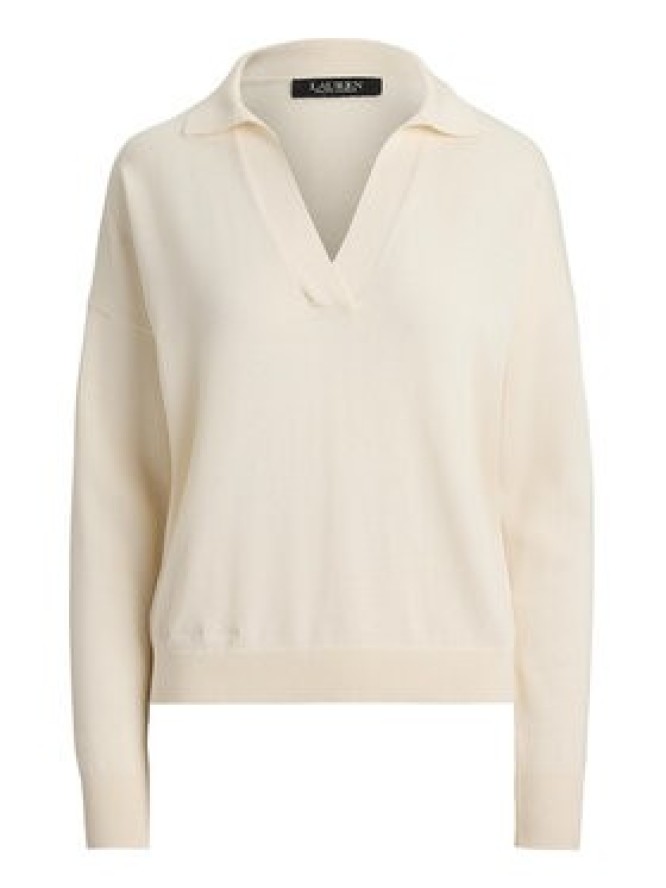 LAUREN RALPH LAUREN Sweter 200P14056001 Kremowy Regular Fit