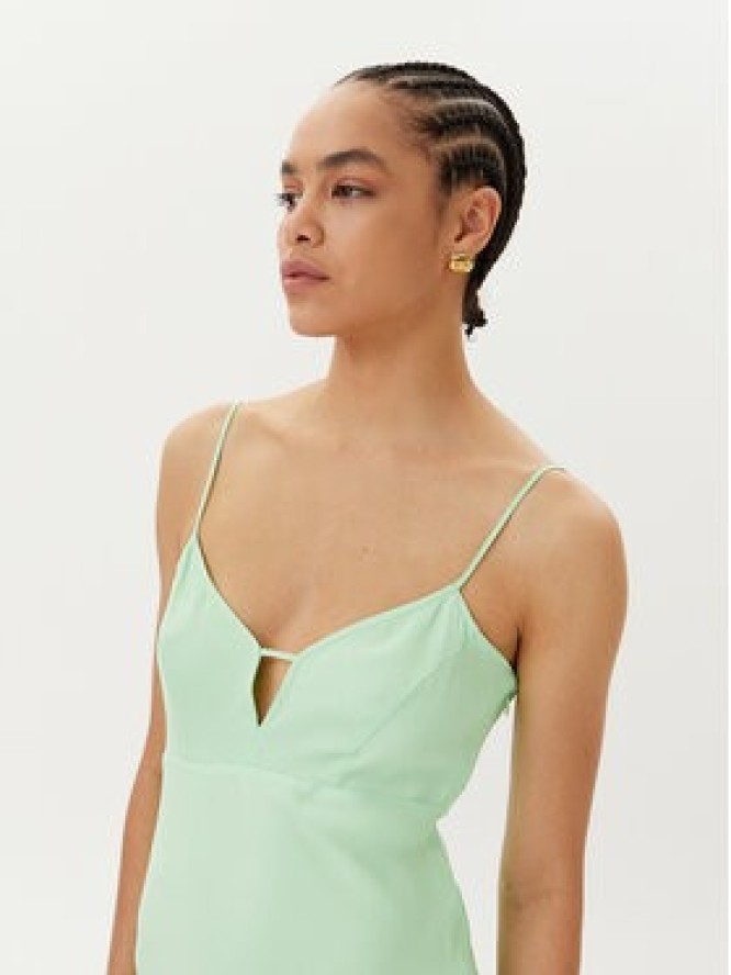 TWINSET Sukienka wieczorowa 251TP2653 Zielony Slim Fit